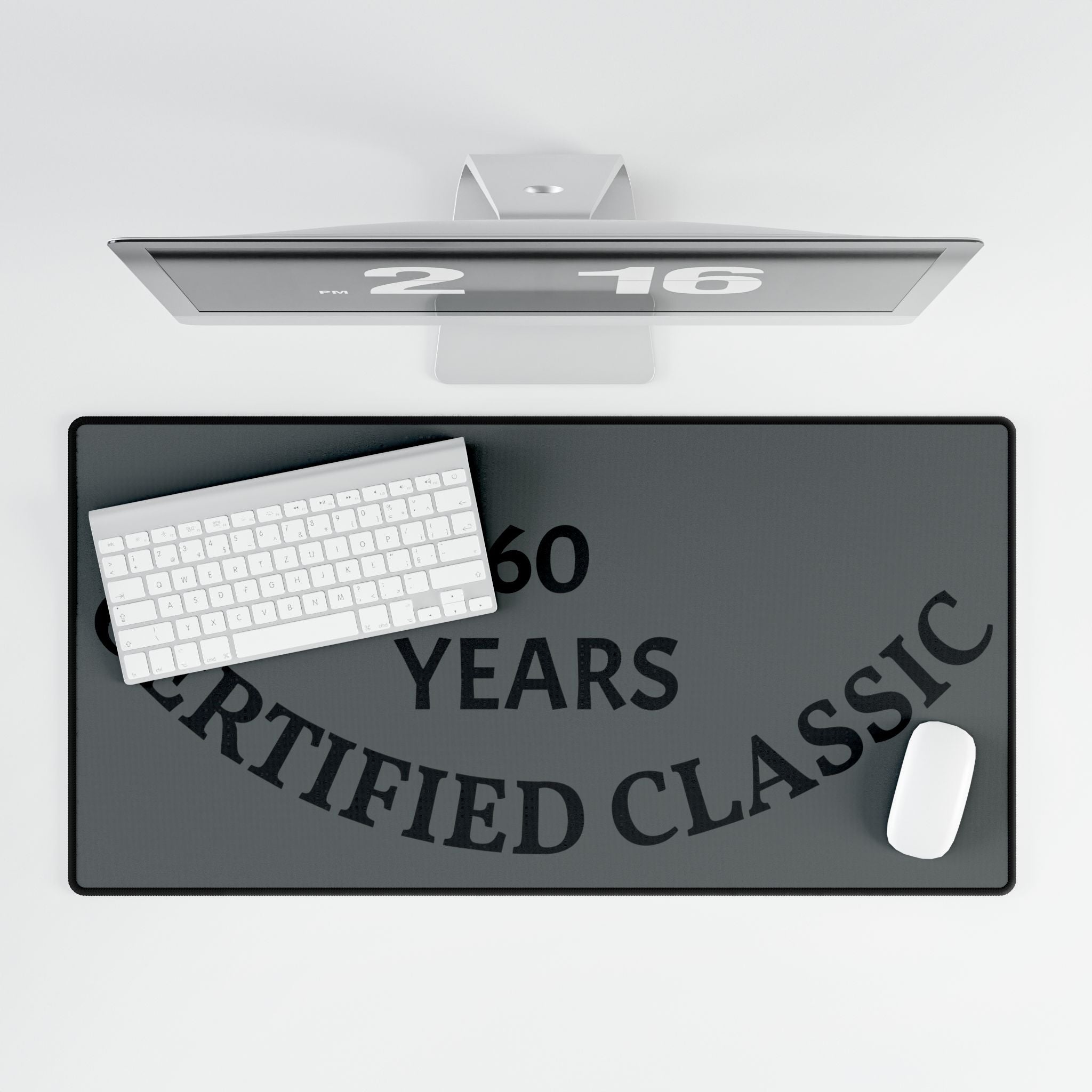 60 Years Certified Classic Desk Mat — Anniversary Gaming/Office Mouse Pad